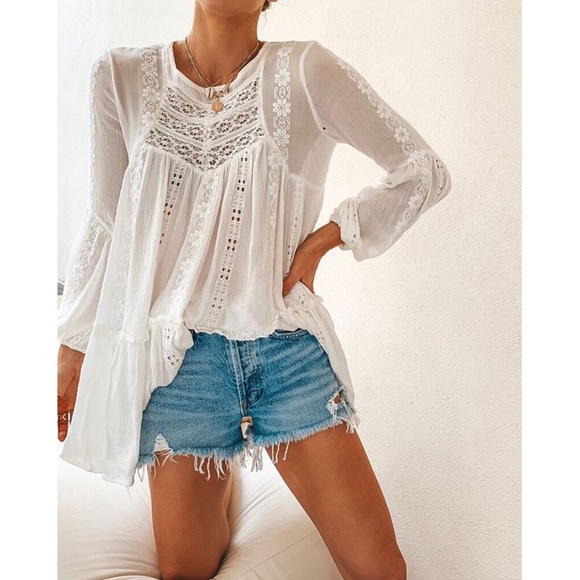 Free People Tops - NWT Free People Kiss Kiss Tunic L Large